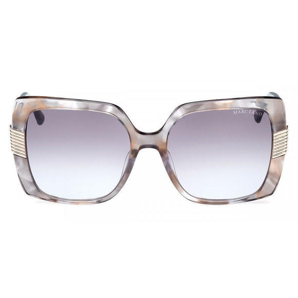 New Marciano by Guess GM-0828 95W Crystal Grey & Beige Sunglass w/Gradient Lens